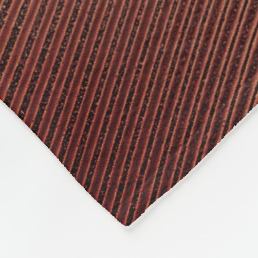 Bruine fleece deken (Hoek)
