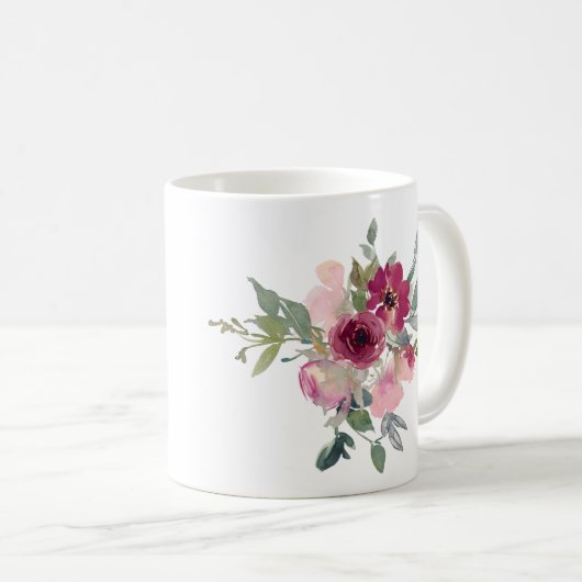  bruine flora beste Granny ooit Koffiemok (Voorkant rechts)