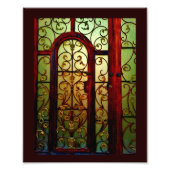 Bruine Floral Foto Afdruk (Voorkant)