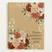 Bruine Floral Planner (Voorkant)