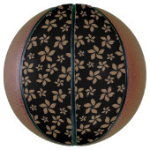 Bruine Floral voor vrouwen Basketbal (Verticaal)