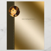 Bruine Flyer Super Gouden Sieraden Vrouw (Achterkant)