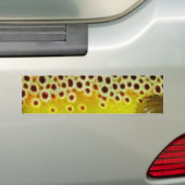 Bruine forel door PatternWear© Bumpersticker (Op auto)