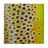 Bruine forel door PatternWear© Tegeltje (Voorkant)