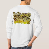 "Bruine forel" door Patterwear© Fly Fishing T-shirt (Achterkant)