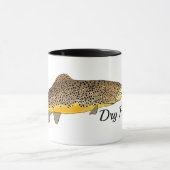 Bruine forel droge vliegen mok (Midden)