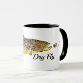 Bruine forel droge vliegen mok (Voorkant rechts)