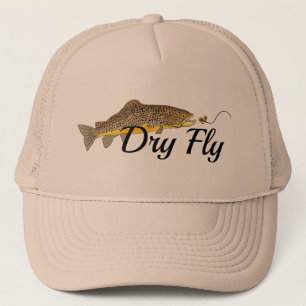 Bruine forel droge vliegen trucker pet