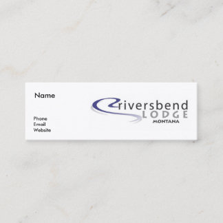 Bruine forel - dunne kaart mini visitekaartje