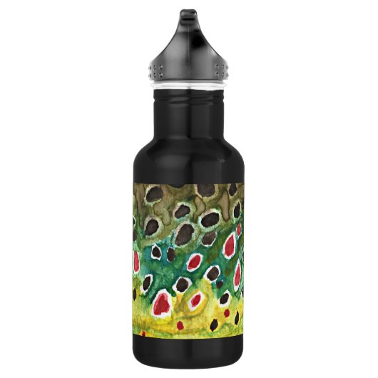 Bruine forel Gevist, angling Waterfles (Rechts)