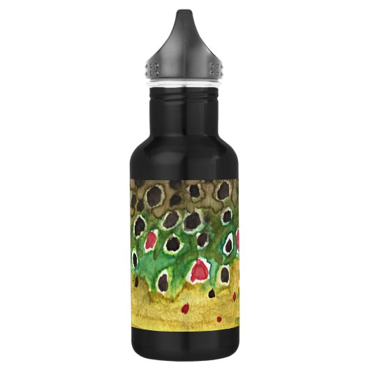 Bruine forel Gevist, angling Waterfles (Links)