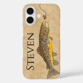 Bruine Forel Gevist Naam Telefoonhoes Case-Mate iPhone Case (Achterkant)