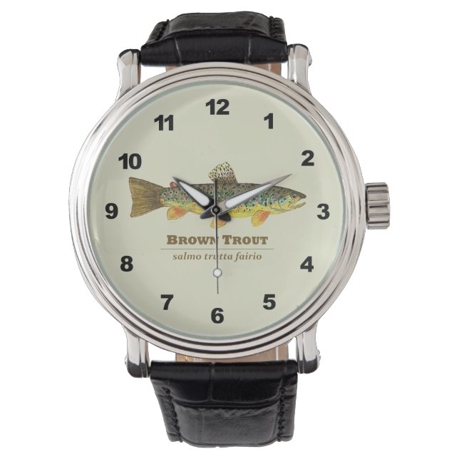 Bruine forel horloge (Voorkant)