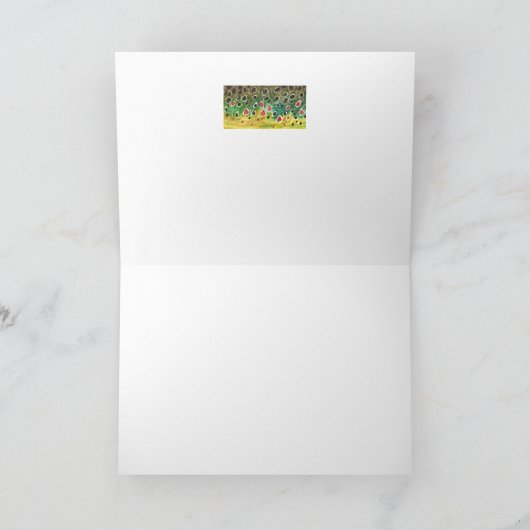 Bruine forel huid vis kaart (Binnen)