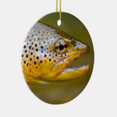 Bruine forel keramisch ornament (Rechts)