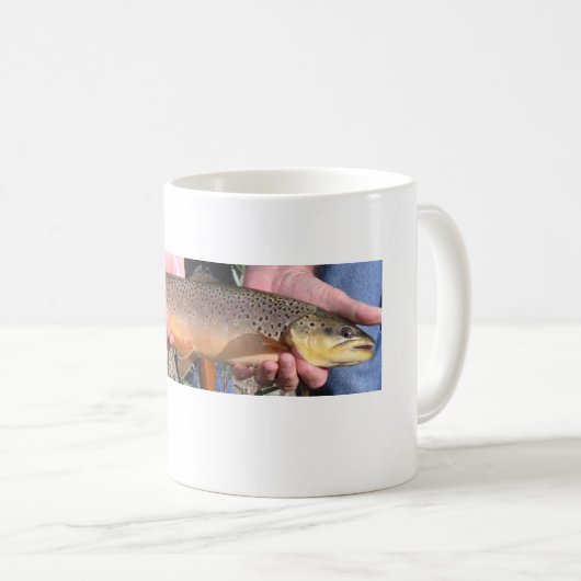 Bruine forel koffiemok (Voorkant rechts)