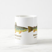 Bruine forel Latijn Ichthyology Koffiemok (Center)