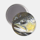 Bruine forel magneet (Voorkant / Achterkant)