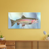 Bruine Forel met Roze Streep Canvas Kunst (Insitu (Woonkamer))