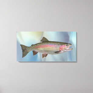 Bruine Forel met Roze Streep Canvas Kunst