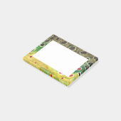 Bruine forel post-it® notes (Schuin)