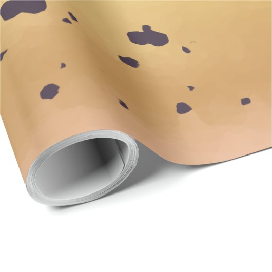 Bruine forel vis huid leuk gespikkeld patroon cadeaupapier (Rol Hoek)