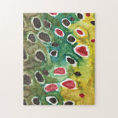 Bruine forel vis legpuzzel (Verticaal)