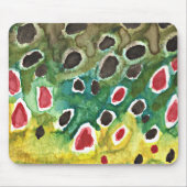 Bruine forel vis muismat (Voorkant)