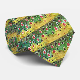 Bruine forel vis stropdas