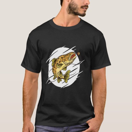 Bruine Forel Vis T-shirt (Voorkant)