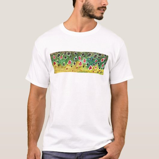 Bruine forel vis t-shirt (Voorkant)