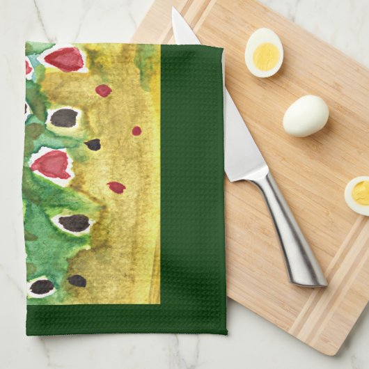 Bruine forel vis theedoek (Quarter Fold)