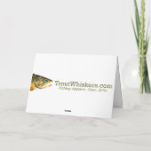 Bruine forel Vissen Kaart (Achterkant)