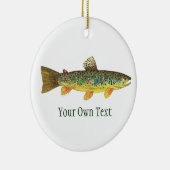 Bruine forel Vist, Ichthyology Keramisch Ornament (Rechts)