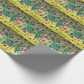 Bruine forel vliegen cadeaupapier (Hoek)