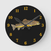 Bruine forel vliegen ronde klok (Voorkant)