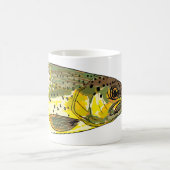  bruine forel vliegende visser koffiemok (Center)