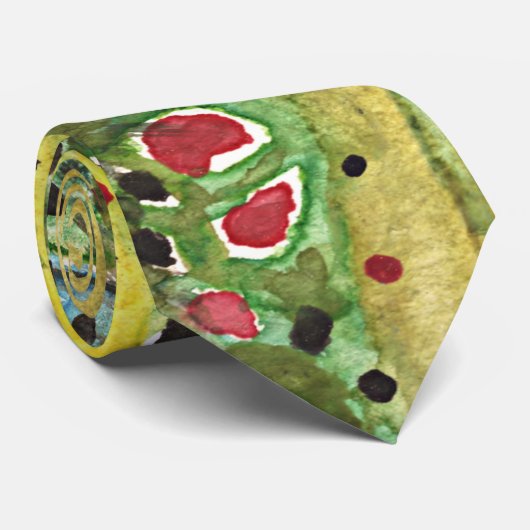 Bruine forel Vliegende visserij op zwarte forel Stropdas (Opgerold)