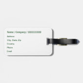 Bruine forel vliegende vissers bagagelabel (Achterkant horizontaal)