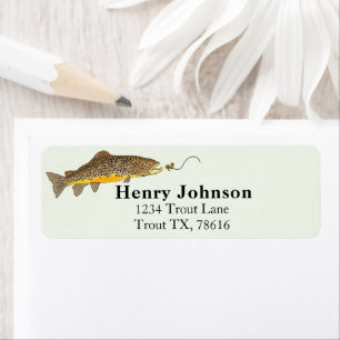 Bruine Forel Vliegvissen Grafisch Bruin Design Etiket