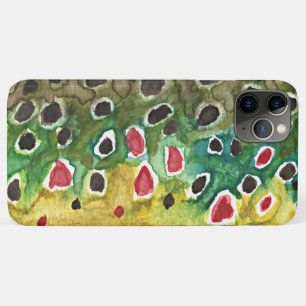 Bruine forel voor de visserij met de vlag van een  Case-Mate iPhone case