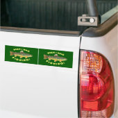 Bruine forel "Wish I was Gevist" Bumpersticker (Op Truck)