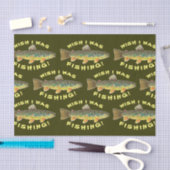 Bruine forel "Wish I was Gevist" Tissuepapier (Craft)