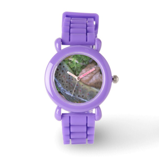 Bruine forelschil, vlieghorloge horloge (Voorkant)