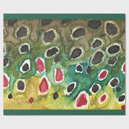 Bruine forelvisserij, Ichthyology Cadeaupapier (Vlak)