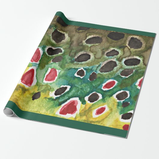 Bruine forelvisserij, Ichthyology Cadeaupapier (Uitgerold)