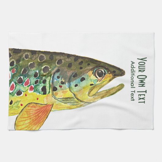 Bruine forelvisserij, Ichthyology Theedoek (Horizontaal)