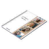 Bruine fotocabine - Trendy Modern gepersonaliseerd Notitieboek (Linkerzijde)