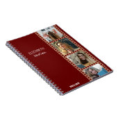 Bruine fotocabine - Trendy Modern gepersonaliseerd Notitieboek (Rechterzijde)