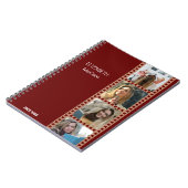 Bruine fotocabine - Trendy Modern gepersonaliseerd Notitieboek (Linkerzijde)